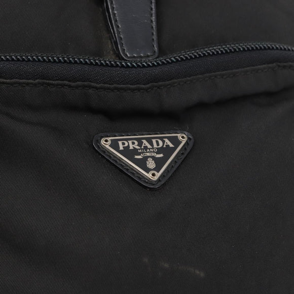 PRADA Backpack Nylon Black Silver Auth bs31169