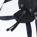 PRADA Backpack Nylon Black Silver Auth bs31169-21