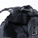 PRADA Backpack Nylon Black Silver Auth bs31169-24