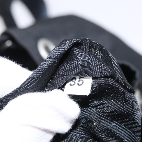 PRADA Backpack Nylon Black Silver Auth bs31169