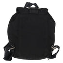 PRADA Backpack Nylon Black Silver Auth bs31169-2