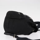 PRADA Backpack Nylon Black Silver Auth bs31169-3