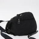 PRADA Backpack Nylon Black Silver Auth bs31169-4