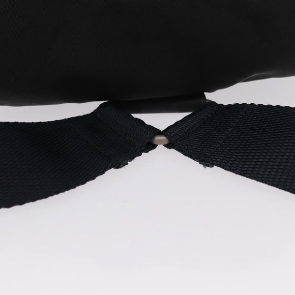 PRADA Backpack Nylon Black Silver Auth bs31169