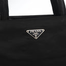 PRADA Tote Bag Nylon Black Silver Auth bs31170-18