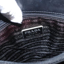 PRADA Tote Bag Nylon Black Silver Auth bs31170-19