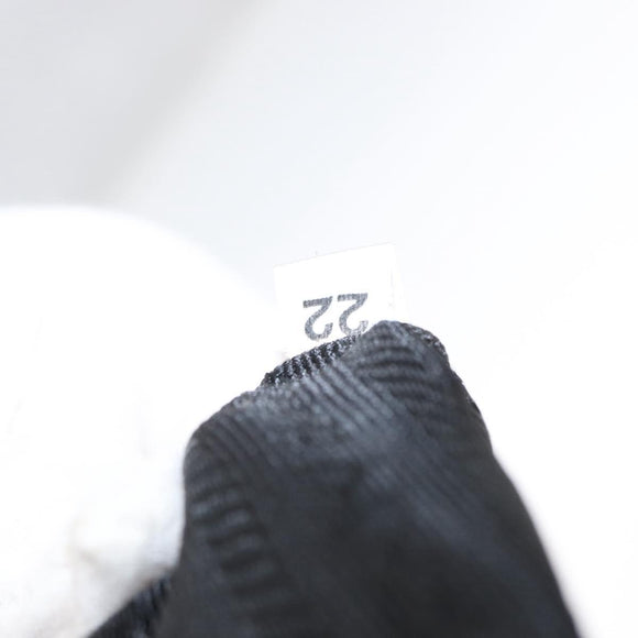 PRADA Tote Bag Nylon Black Silver Auth bs31170