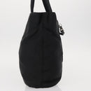 PRADA Tote Bag Nylon Black Silver Auth bs31170-3