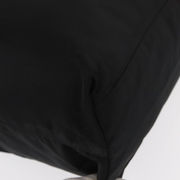 PRADA Shoulder Bag Nylon Black Silver Auth bs31171