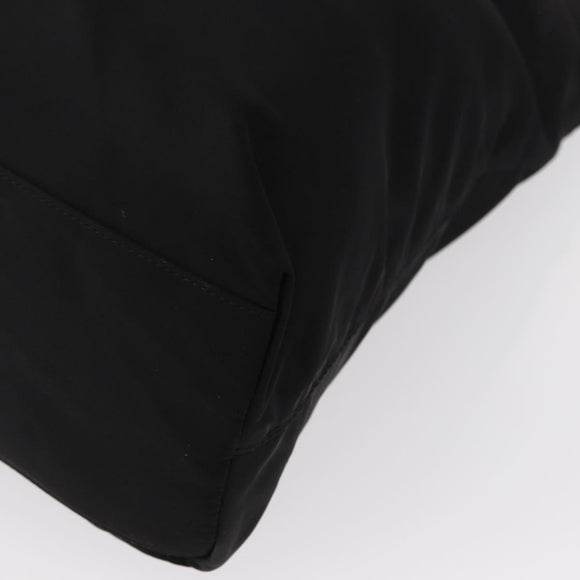 PRADA Shoulder Bag Nylon Black Silver Auth bs31171