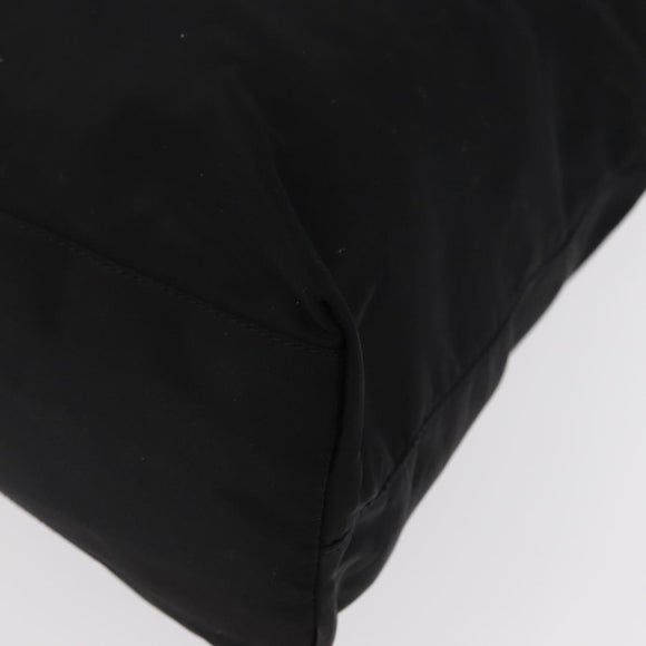 PRADA Shoulder Bag Nylon Black Silver Auth bs31171