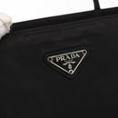 PRADA Shoulder Bag Nylon Black Silver Auth bs31171-18