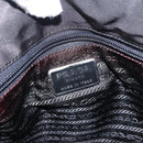 PRADA Shoulder Bag Nylon Black Silver Auth bs31171-19
