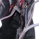 PRADA Shoulder Bag Nylon Black Silver Auth bs31171-21