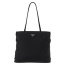 PRADA Shoulder Bag Nylon Black Silver Auth bs31171-13