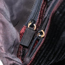 PRADA Shoulder Bag Nylon Black Silver Auth bs31171-11