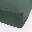 PRADA Tote Bag Nylon Khaki Silver Auth bs31174-14