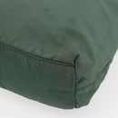 PRADA Tote Bag Nylon Khaki Silver Auth bs31174-16