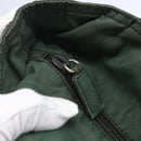 PRADA Tote Bag Nylon Khaki Silver Auth bs31174-10