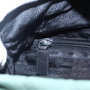 PRADA Tote Bag Nylon Khaki Silver Auth bs31174-19
