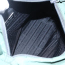 PRADA Tote Bag Nylon Khaki Silver Auth bs31174-11