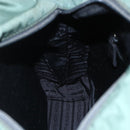 PRADA Tote Bag Nylon Khaki Silver Auth bs31174-21