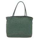 PRADA Tote Bag Nylon Khaki Silver Auth bs31174-2