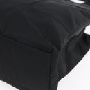 PRADA Tote Bag Nylon Black Silver Auth bs31175-10