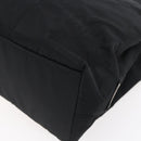 PRADA Tote Bag Nylon Black Silver Auth bs31175-12