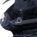 PRADA Tote Bag Nylon Black Silver Auth bs31175-16