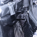 PRADA Tote Bag Nylon Black Silver Auth bs31175-19