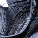 PRADA Tote Bag Nylon Black Silver Auth bs31175-20