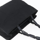 PRADA Tote Bag Nylon Black Silver Auth bs31175-6