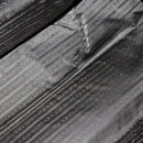 PRADA Boston Bag Nylon Leather Khaki Silver Auth bs31176-10