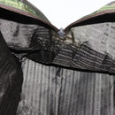 PRADA Boston Bag Nylon Leather Khaki Silver Auth bs31176-22