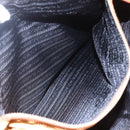 PRADA Chain Shoulder Bag Nylon Orange Gold Auth bs31177-23