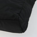 PRADA Chain Shoulder Bag Nylon Black Gold Auth bs31178-14
