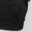 PRADA Chain Shoulder Bag Nylon Black Gold Auth bs31178-16