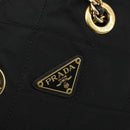 PRADA Chain Shoulder Bag Nylon Black Gold Auth bs31178-18