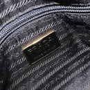 PRADA Chain Shoulder Bag Nylon Black Gold Auth bs31178-19