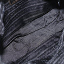 PRADA Chain Shoulder Bag Nylon Black Gold Auth bs31178-10