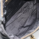 PRADA Chain Shoulder Bag Nylon Black Gold Auth bs31178-10