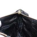 PRADA Chain Shoulder Bag Nylon Black Gold Auth bs31178-20