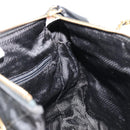 PRADA Chain Shoulder Bag Nylon Black Gold Auth bs31178-20