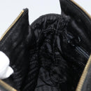 PRADA Chain Shoulder Bag Nylon Black Gold Auth bs31178-21