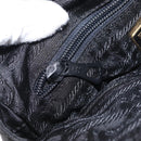 PRADA Chain Shoulder Bag Nylon Black Gold Auth bs31178-22