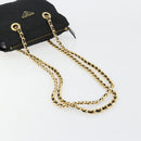 PRADA Chain Shoulder Bag Nylon Black Gold Auth bs31178-7