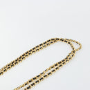 PRADA Chain Shoulder Bag Nylon Black Gold Auth bs31178-8