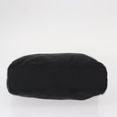 PRADA Chain Shoulder Bag Nylon Black Gold Auth bs31178-5