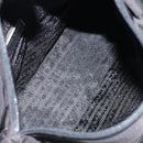 PRADA Hand Bag Nylon Black Silver Auth bs31179-11